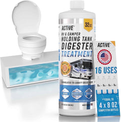 Active RV toilet treatment bottle