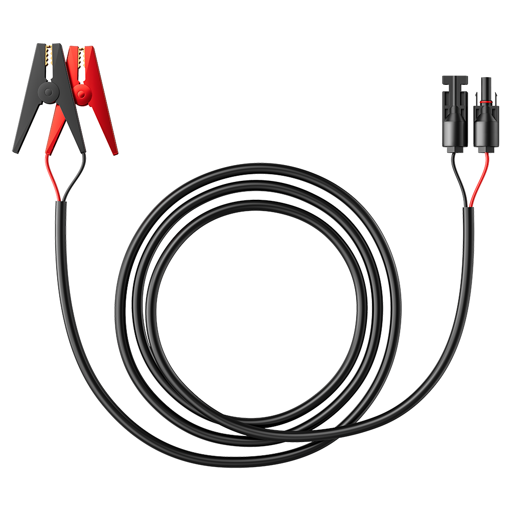 BLUETTI 12V 24V lead-acid battery charging cable with clamps
