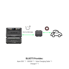 BLUETTI Apex 300 with B300K battery and Charger 1 alternator charger