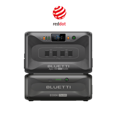 BLUETTI Apex 300 power station with one B300K expansion battery