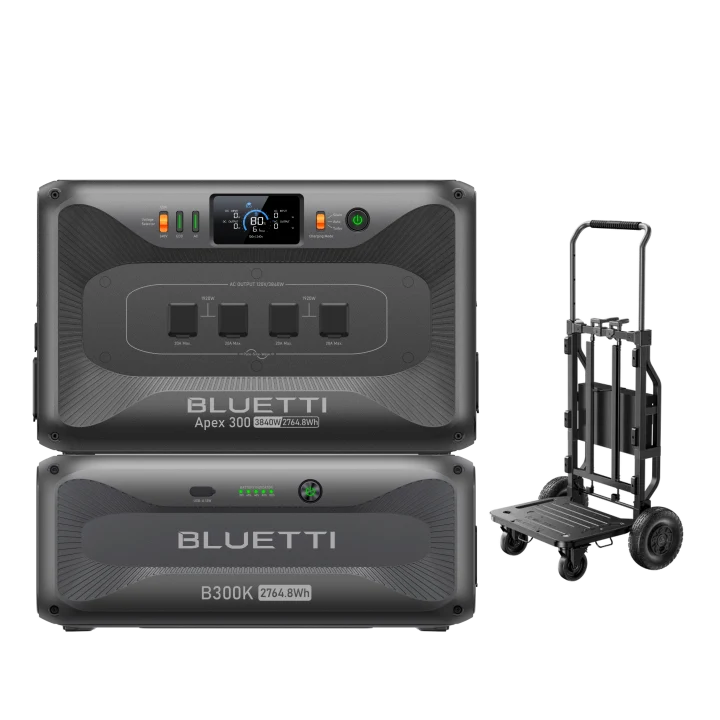 BLUETTI Apex 300 + B300K + Foldable Trolley 2 Bundle