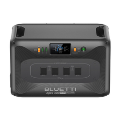 BLUETTI Apex 300 power station with one 500W solar panel