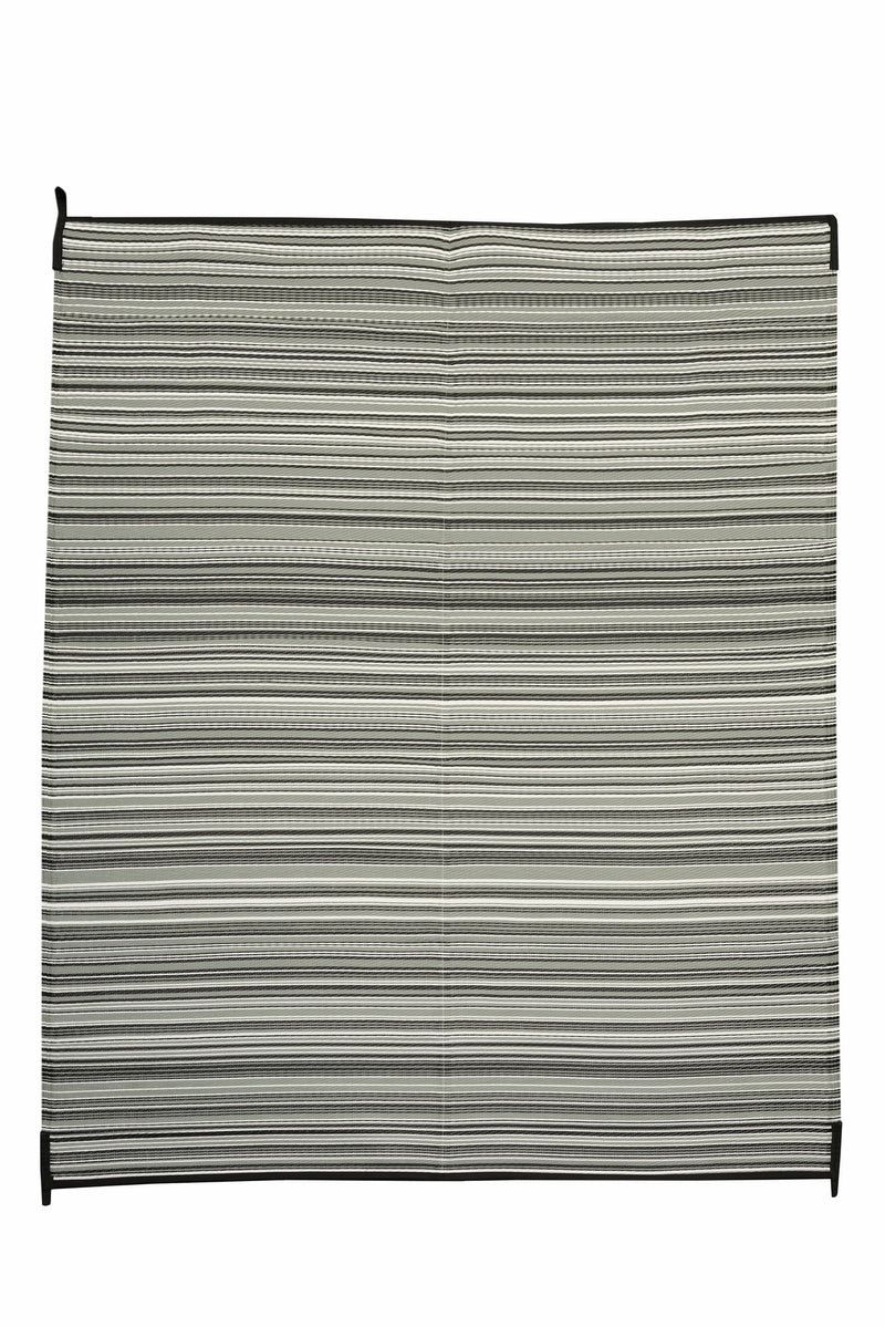 Reversible RV patio mat 6 x 9 ft, gray