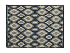 Lighted reversible RV patio mat 9 x 12 ft, grey/blue