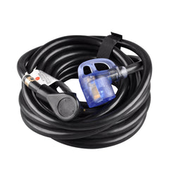 30 amp RV extension cord 30 ft with lighted end