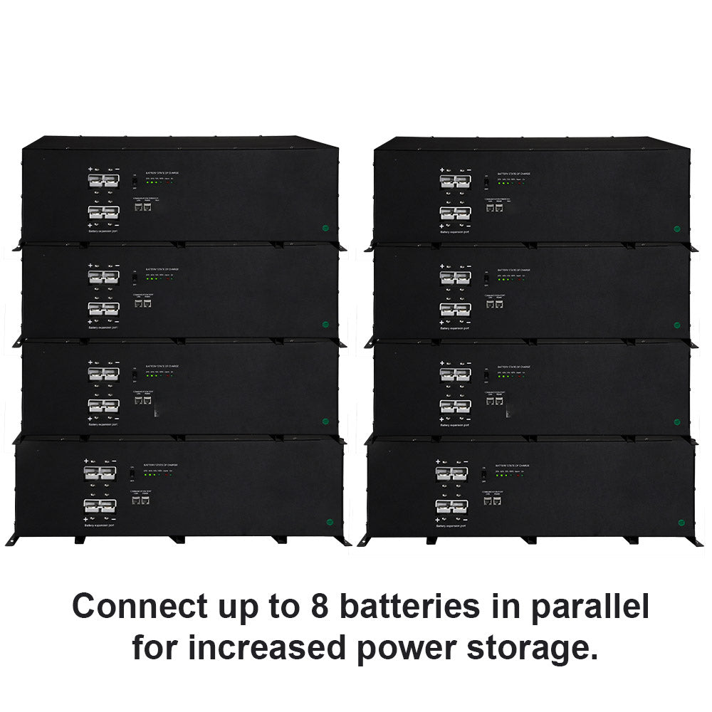 AIMS Power Onboard Solar Generator 5.12kWh, 3000W Inverter Charger - view 17