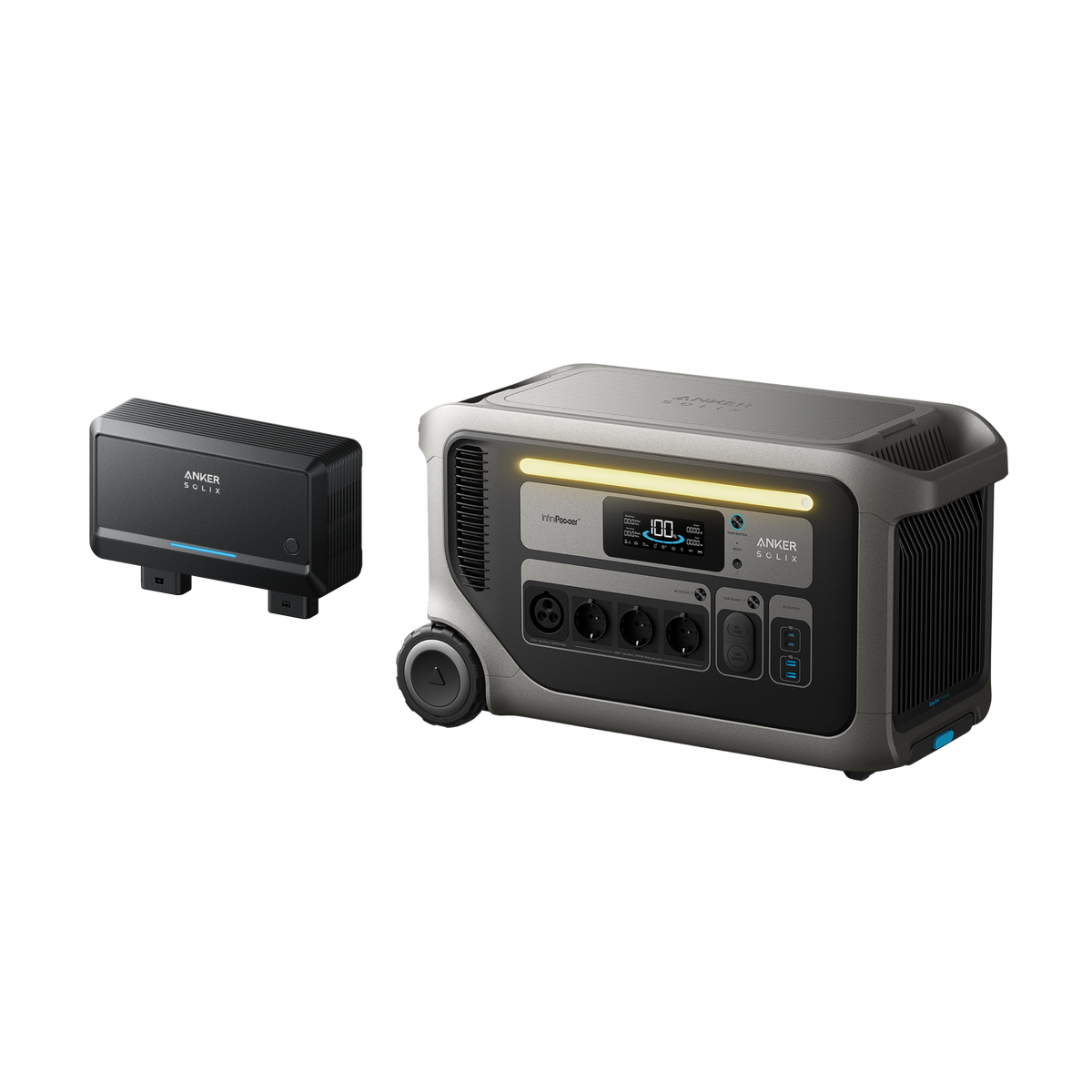 Anker SOLIX F3000 Power Station + Alternator Charger Bundle