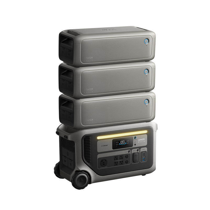 Anker SOLIX F3000 Power Station + 3x BP3000 Batteries