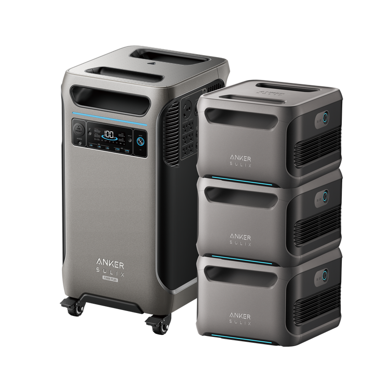 Anker SOLIX F3800 Plus + 3x BP3800 Batteries