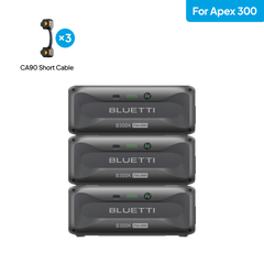 BLUETTI three B300K expansion batteries for Apex 300 station