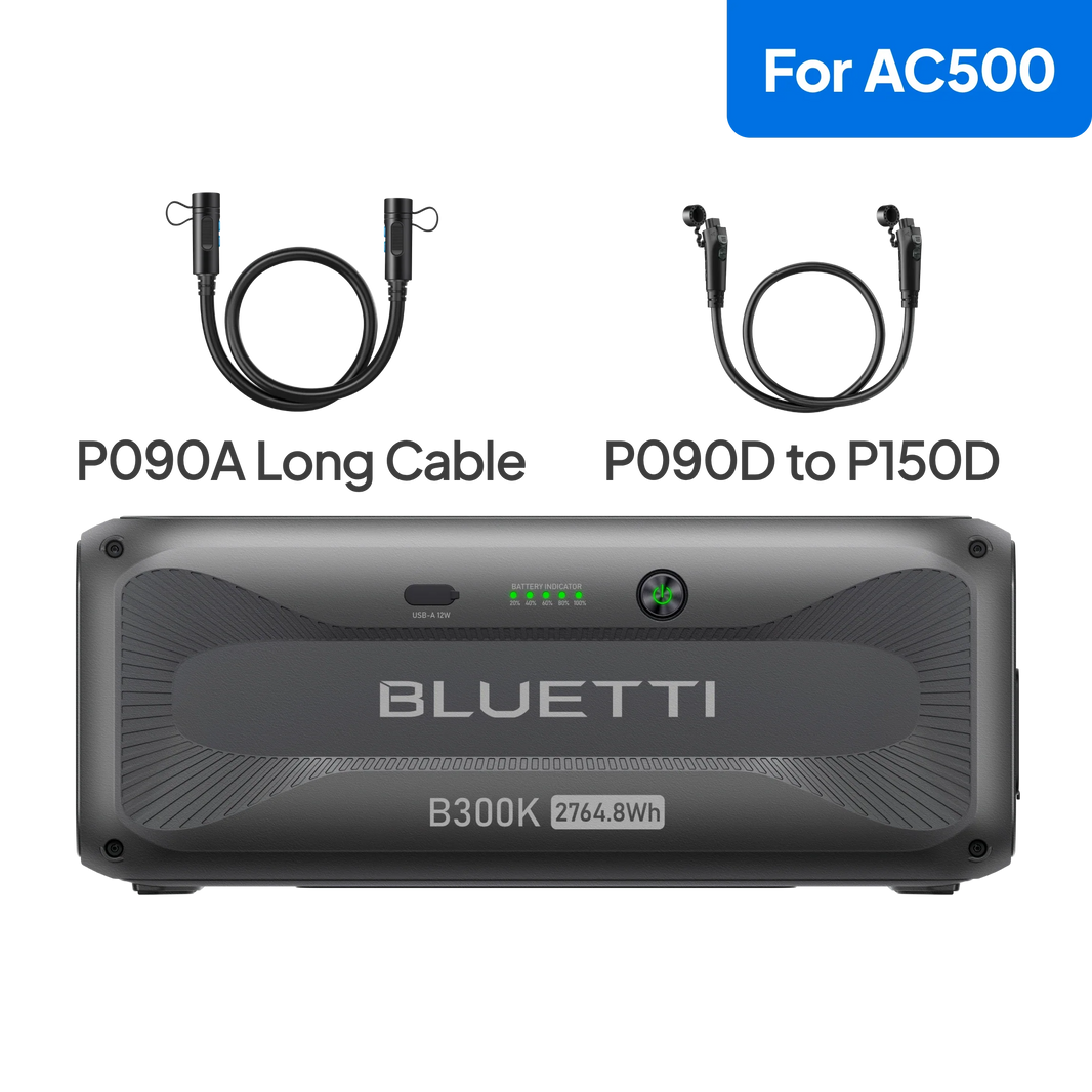 BLUETTI B300K expansion battery for AC500 front view