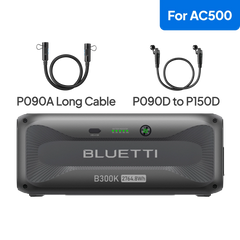 BLUETTI B300K expansion battery for AC500 front view