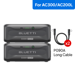 BLUETTI two B300K expansion batteries for AC200L and AC300