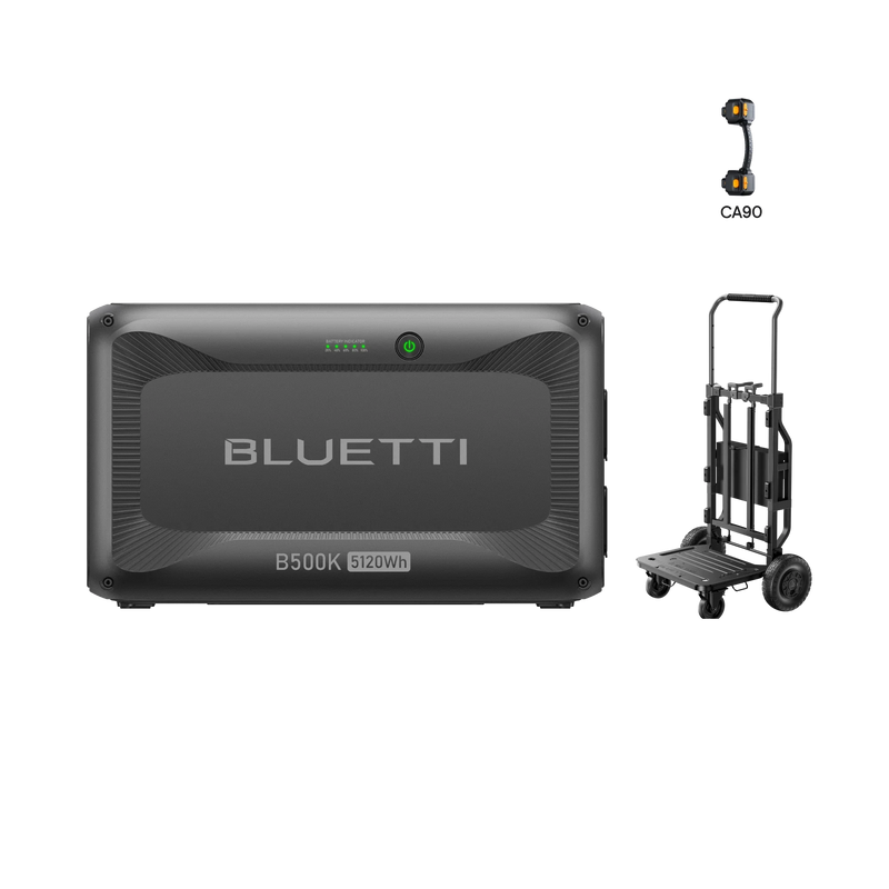 BLUETTI B500K expansion battery on Foldable Trolley 2