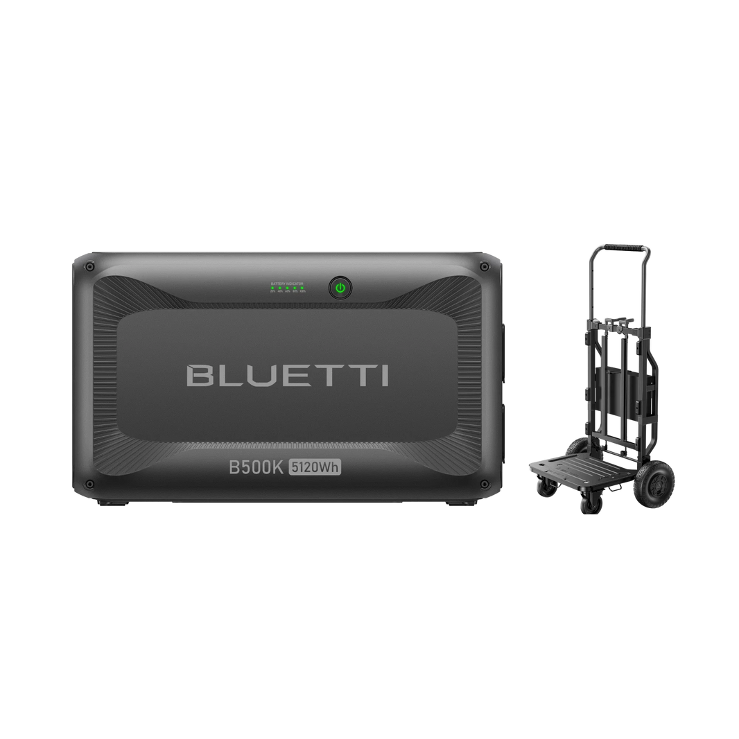 BLUETTI B500K expansion battery on Foldable Trolley 2