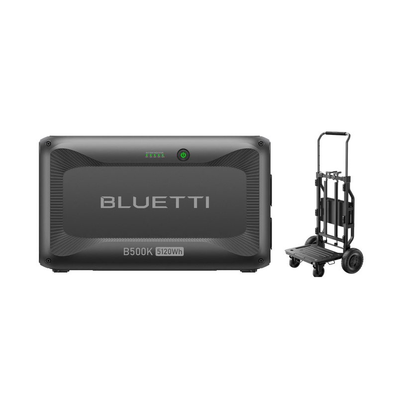 BLUETTI B500K expansion battery on Foldable Trolley 2
