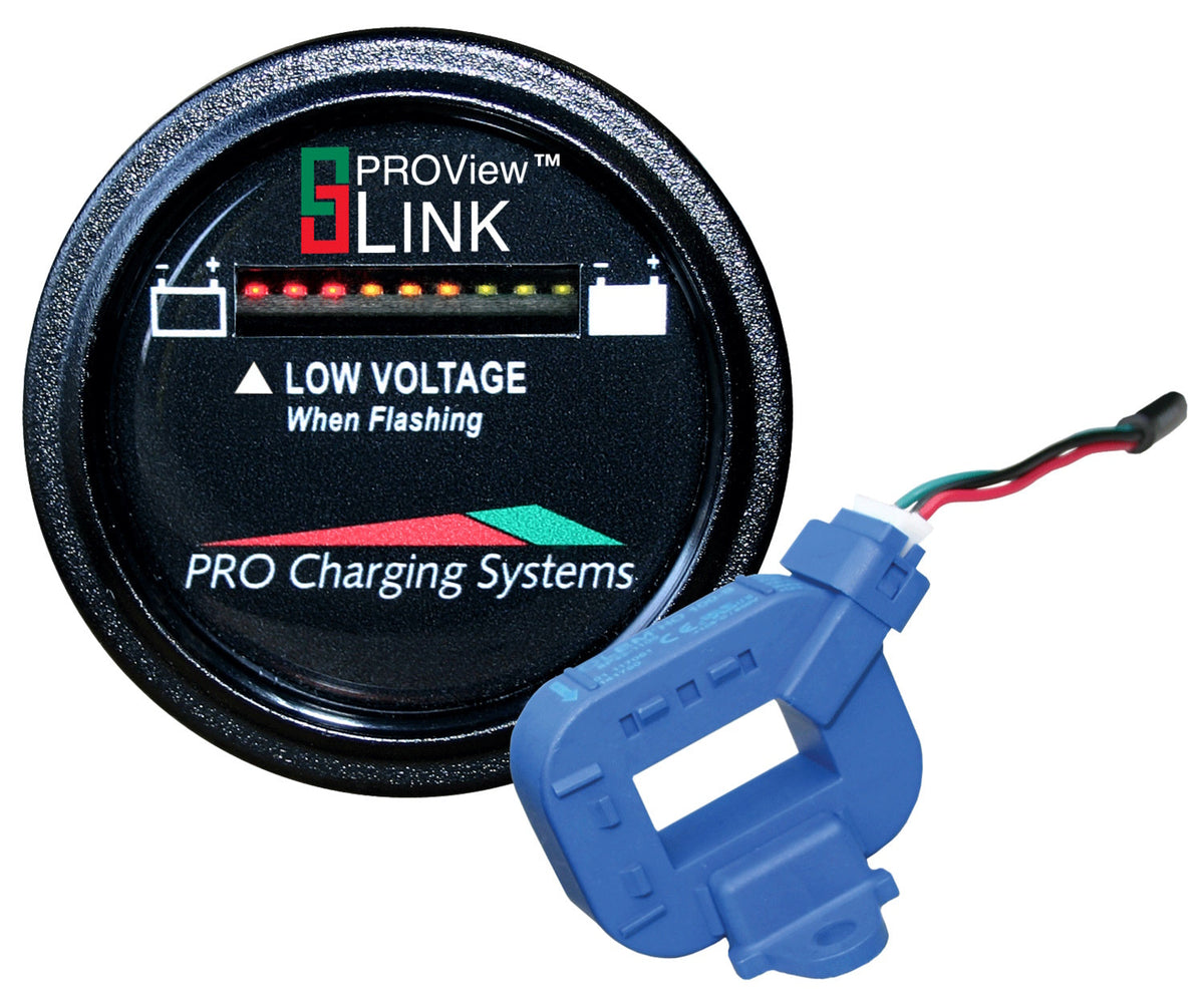 DualPRO BFGRLITH Lithium Battery Fuel Gauge, Round Display, 12V/24V/36V/48V with Current Transducer