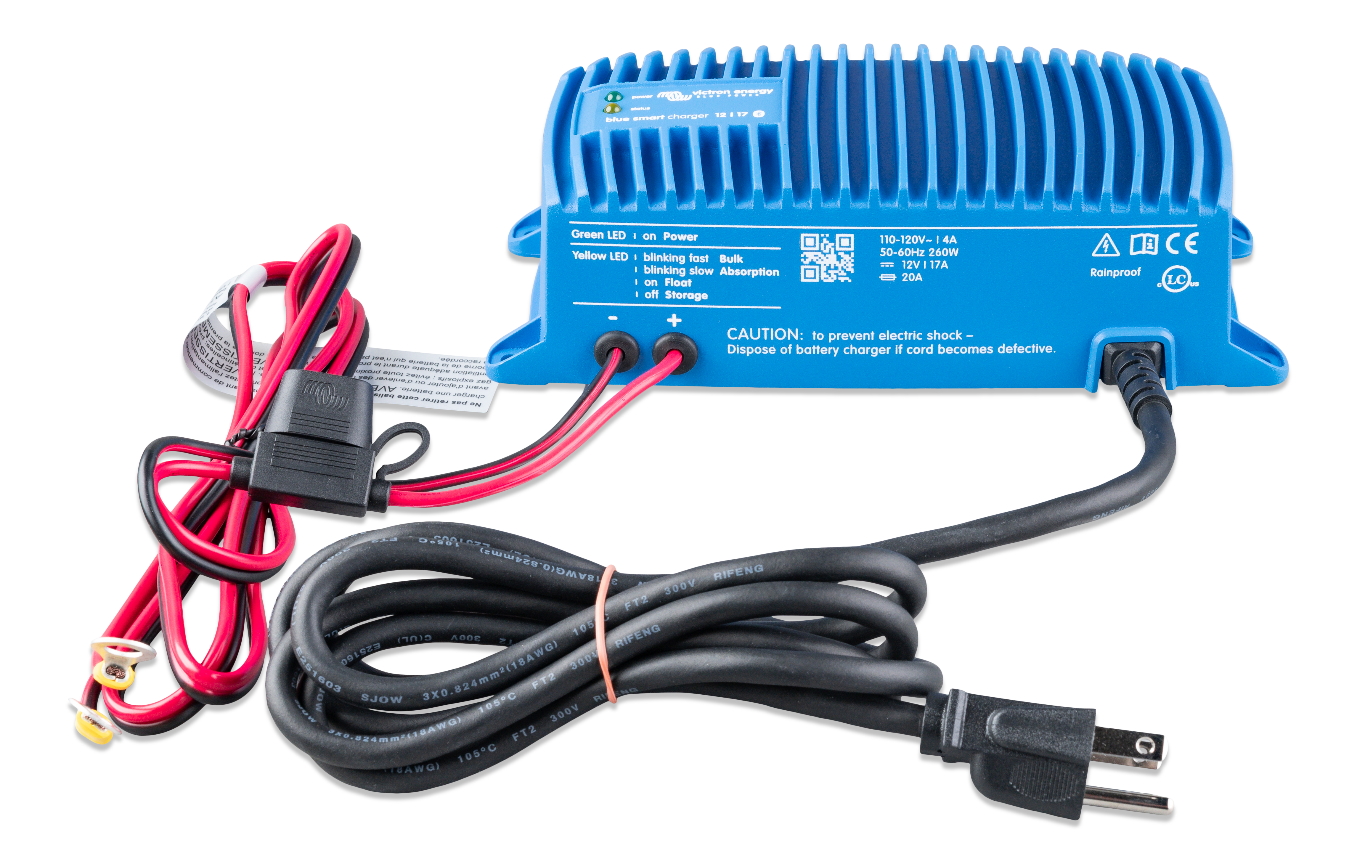 Victron Energy - Blue Smart IP67 Charger | 1 output. With NEMA 5-15P plug