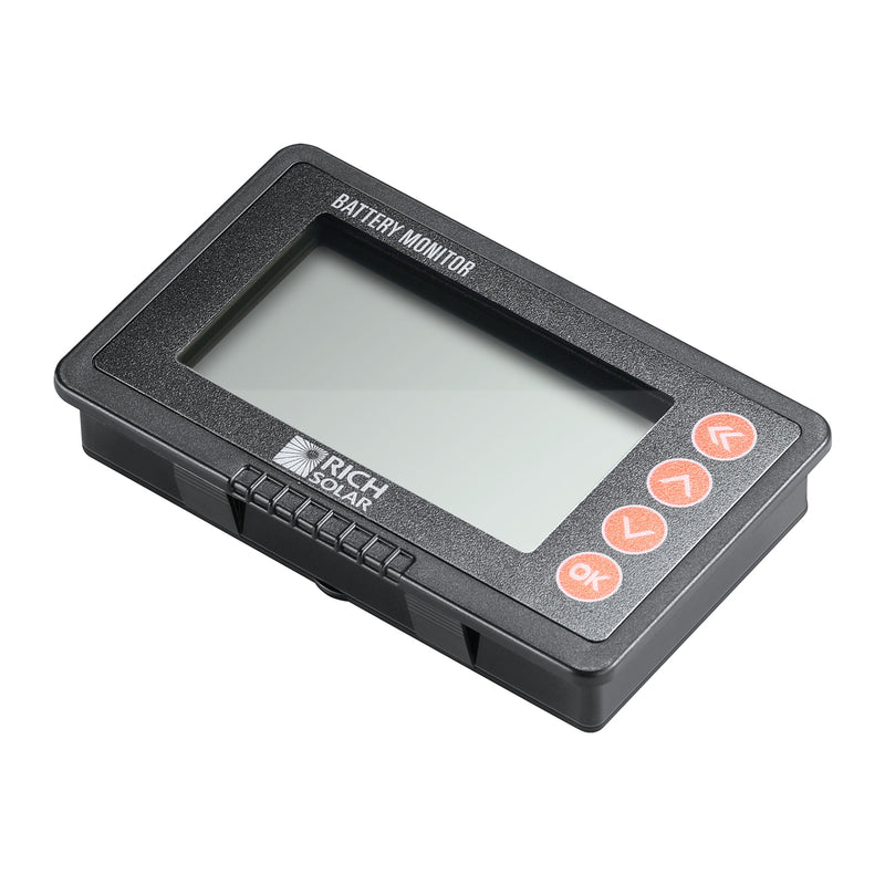 Rich Solar 500 Amp Battery Monitor with Shunt 8~120V 500A Battery Monitor with Shunt
