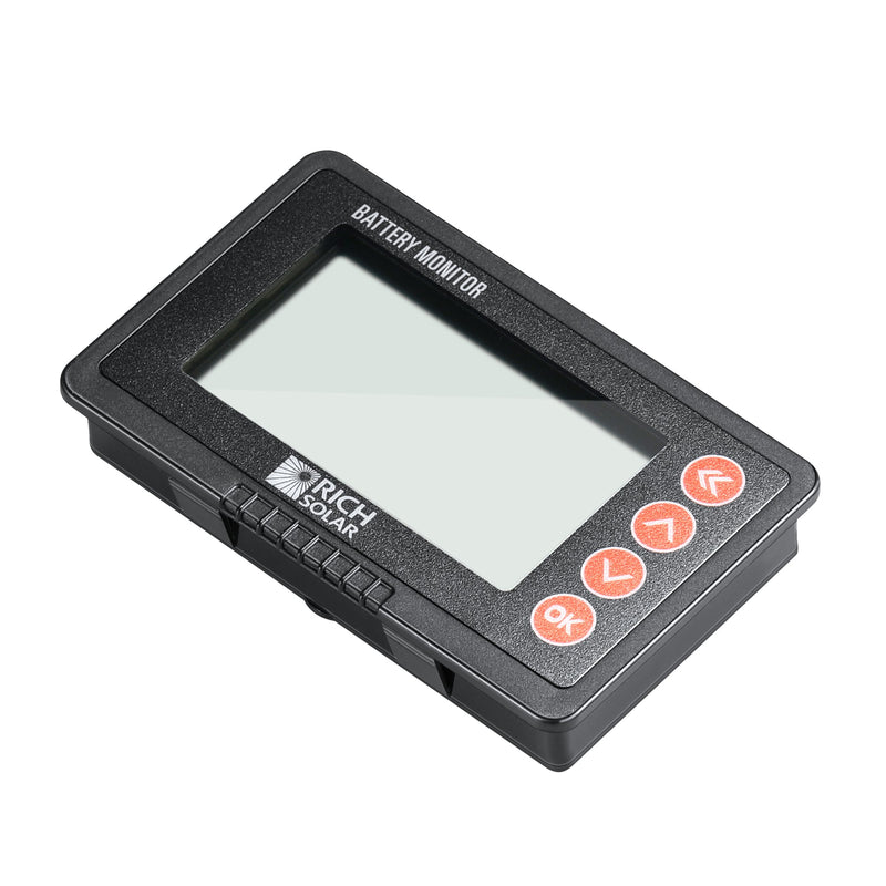 Rich Solar 500 Amp Battery Monitor with Shunt 8~120V 500A Battery Monitor with Shunt