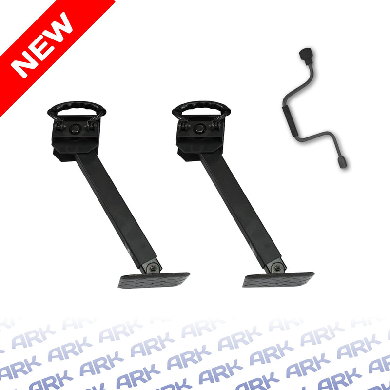 ARK drop down corner steadies Black Edition pair with handle - view 2