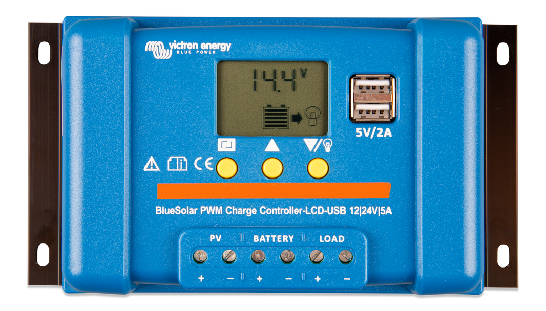 Victron BlueSolar PWM LCD USB charge controller - view 2