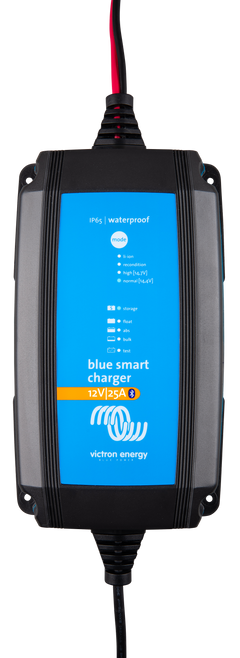 Victron Energy - Blue Smart IP65 Charger + DC connector - 120V | 1 output, natural convection cooling. With NEMA 1-15P plug