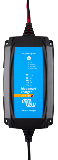 Victron Energy - Blue Smart IP65 Charger + DC connector - 120V | 1 output, natural convection cooling. With NEMA 1-15P plug