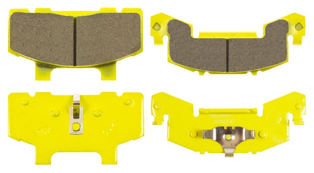 DeeMaxx 3.5-6K yellow ceramic disc brake pads axle set