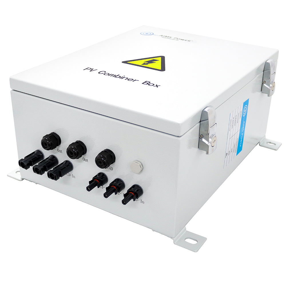 AIMS Power 3-String Solar Combiner Box 60A, 1000V, Prewired