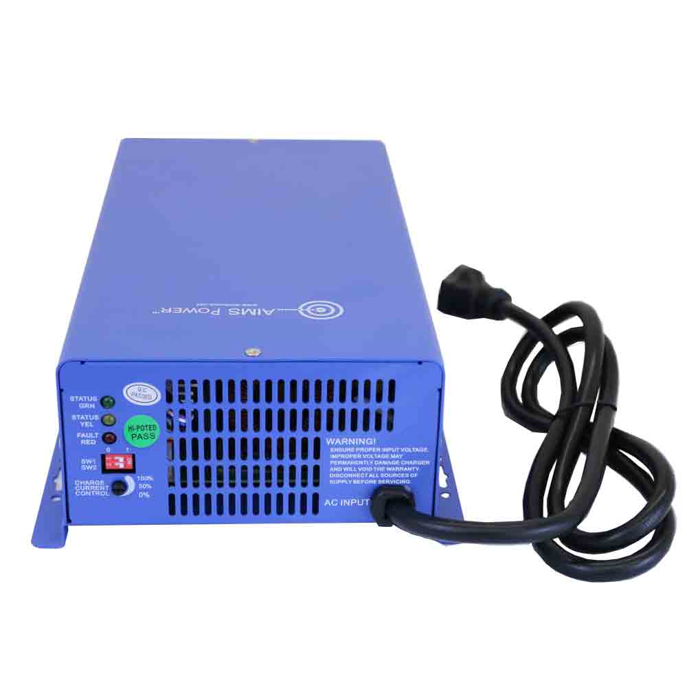 AIMS Power 12V/24V Selectable Converter Battery Charger, 120V Input - view 3