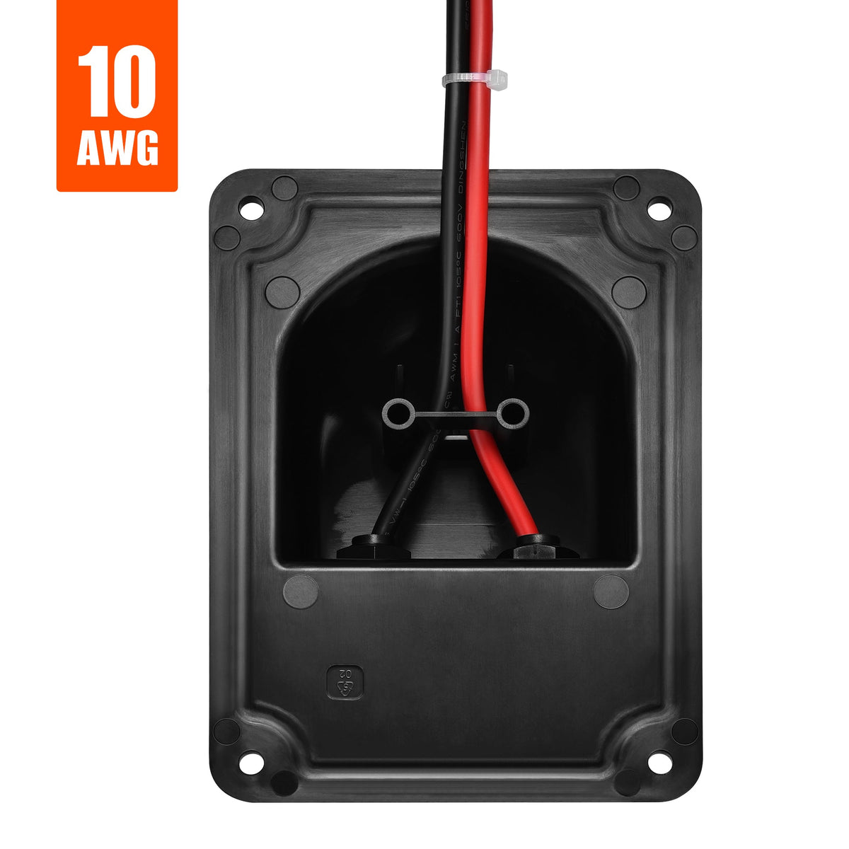 Rich Solar Cable Entry Plate IP68 Waterproof Polypropylene Housing with UL Certified 1FT 10AWG Wires and Solar Connectors