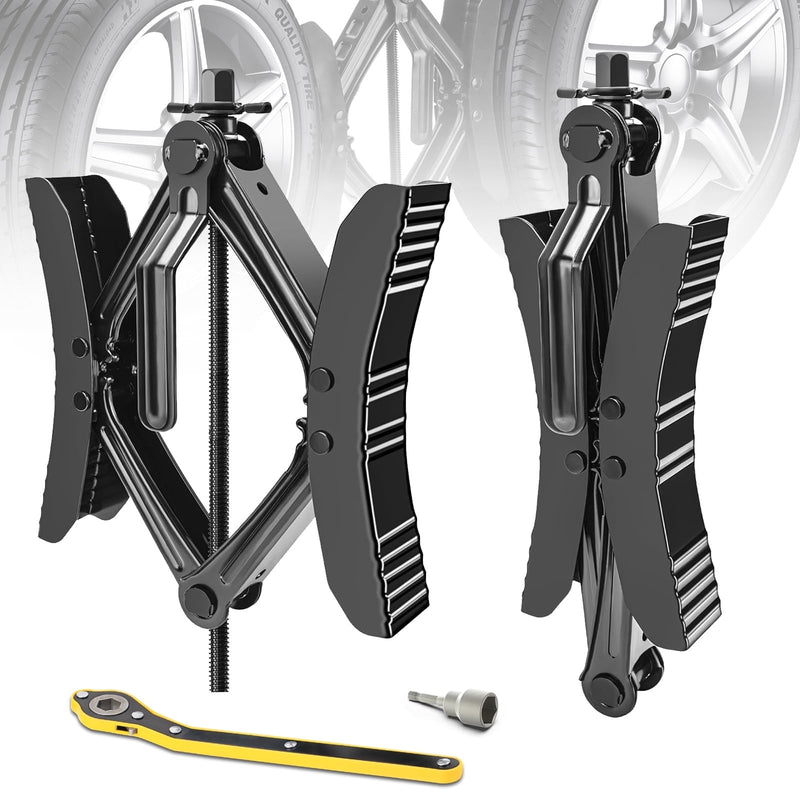 X-shaped RV wheel chock stabilizers, 2 sets