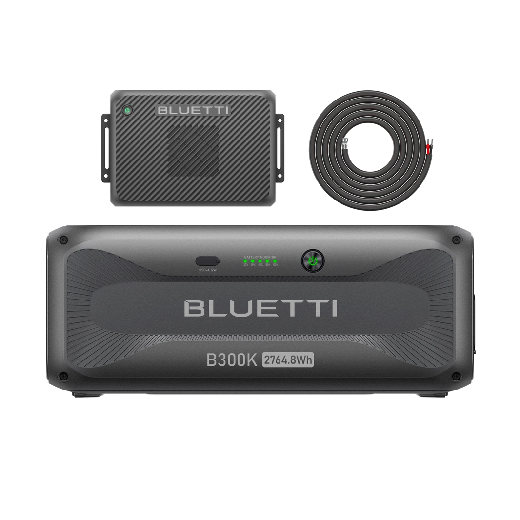 BLUETTI B300K expansion battery with Charger 2 alternator charger