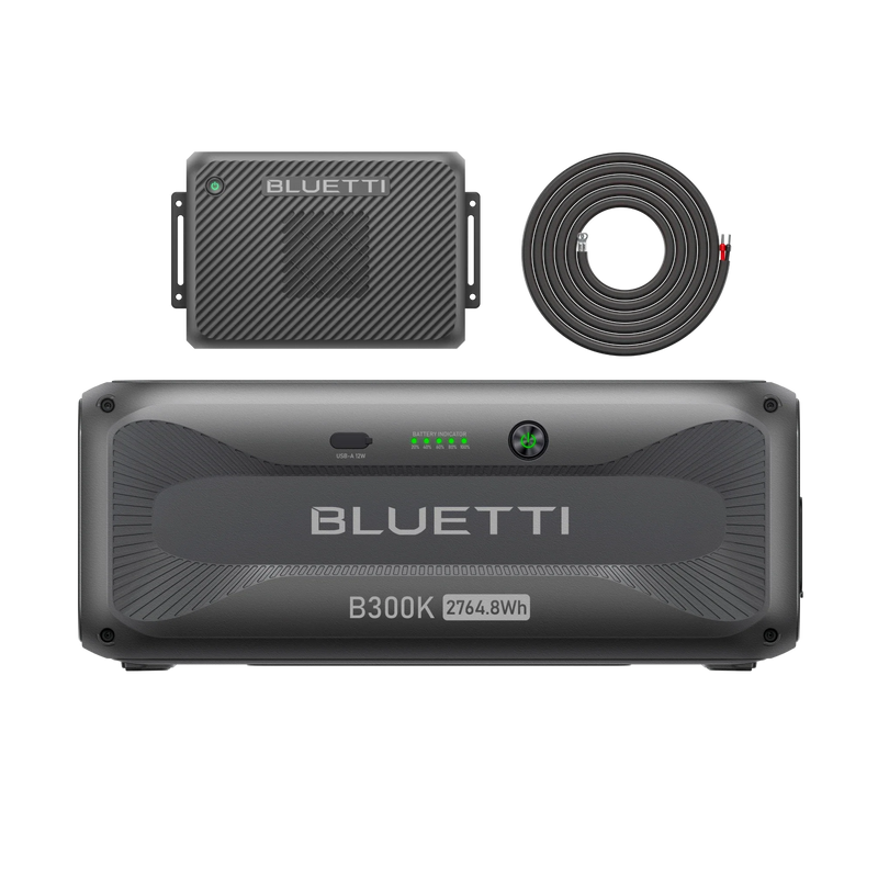 BLUETTI B300K expansion battery with Charger 2 alternator charger