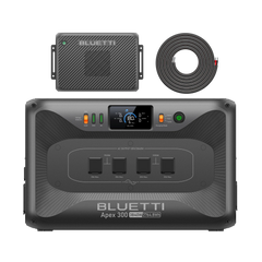 BLUETTI Apex 300 power station with Charger 2 alternator charger