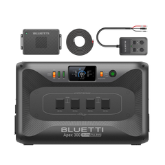 BLUETTI Apex 300 with Charger 2 alternator charger and DC Hub