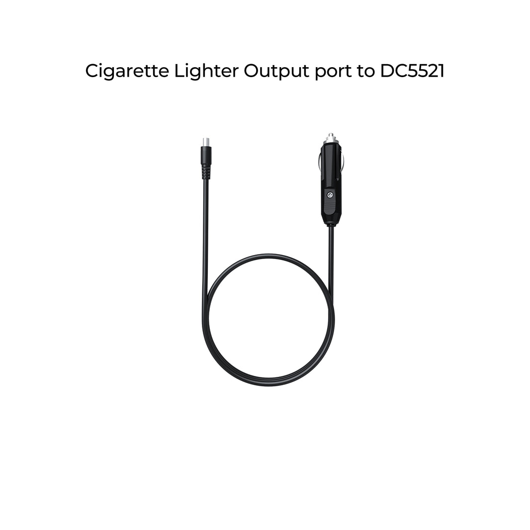 BLUETTI 12V 24V DC power cable cigarette plug to barrel connector