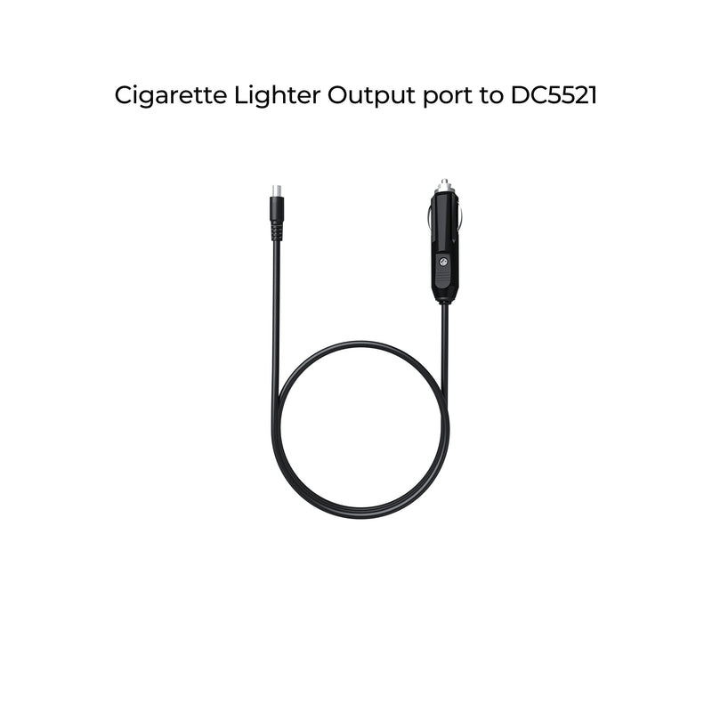 BLUETTI 12V 24V DC power cable cigarette plug to barrel connector
