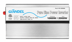 GIANDEL PS-1000DAR 1000W Pure Sine Wave Inverter, 12V to 120V – RV Parts Giant