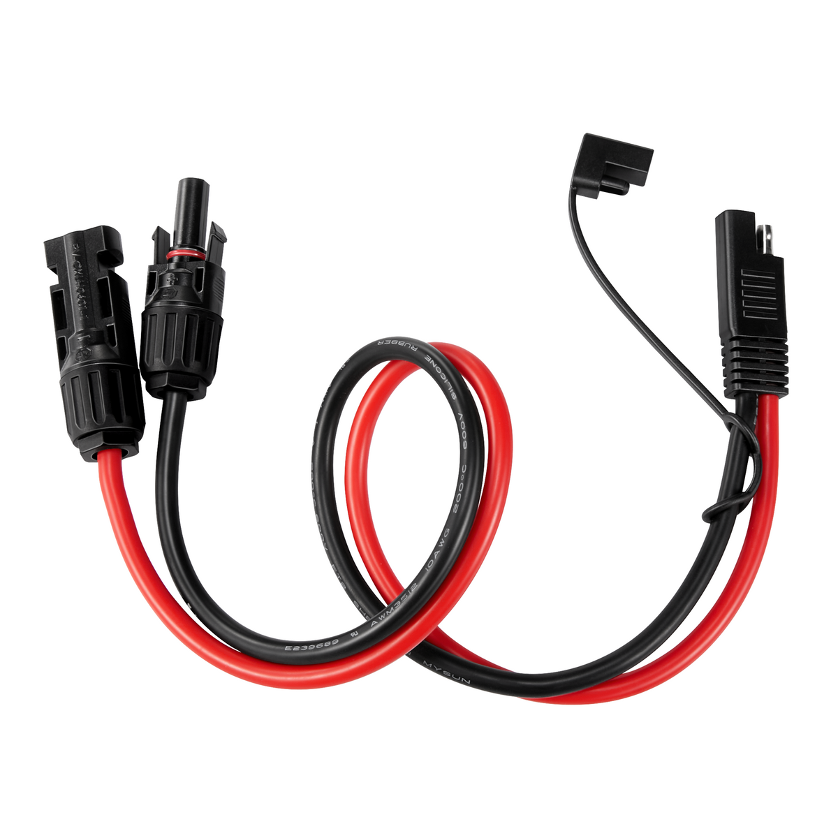 Rich Solar 10AWG Solar Connector to SAE Adapter Connect Solar Panel Connectors to SAE Plug