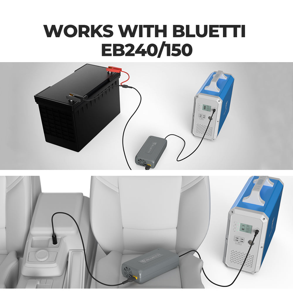 BLUETTI D050S DC charging enhancer with cables