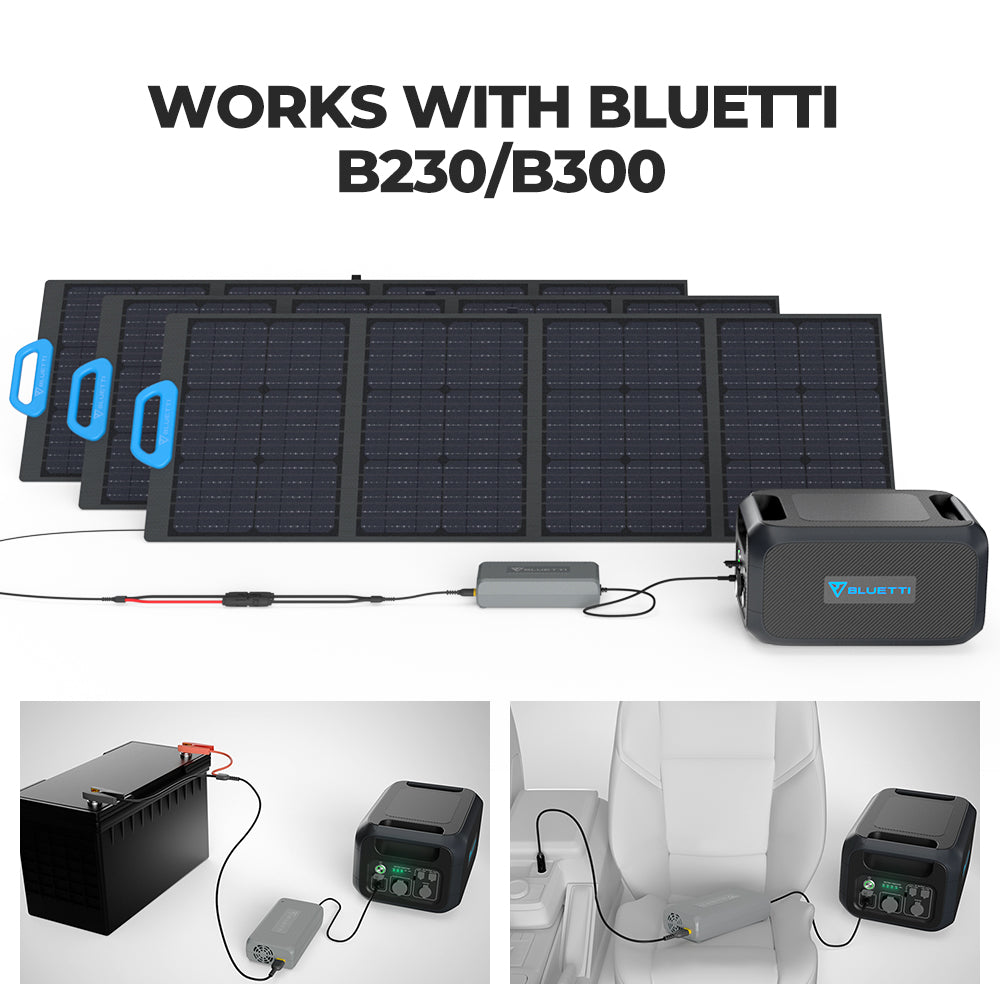 BLUETTI D050S DC charging enhancer with cables