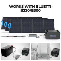 BLUETTI D050S DC charging enhancer with cables