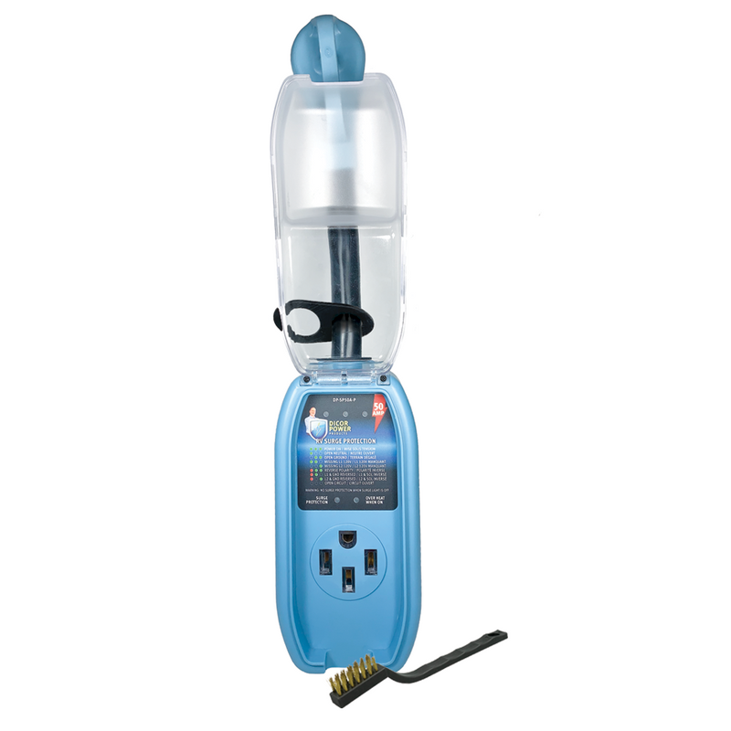 Dicor 50 Amp Pigtail RV Surge Protector, 5,000 Joules - DP-SP50A-P