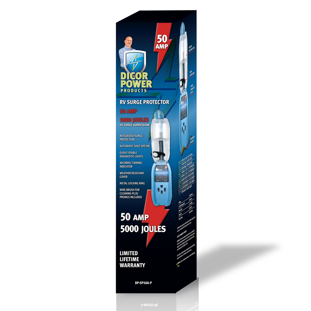 Dicor 50 Amp Pigtail RV Surge Protector, 5,000 Joules - view 2