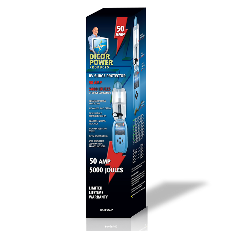 Dicor 50 Amp Pigtail RV Surge Protector, 5,000 Joules - view 2