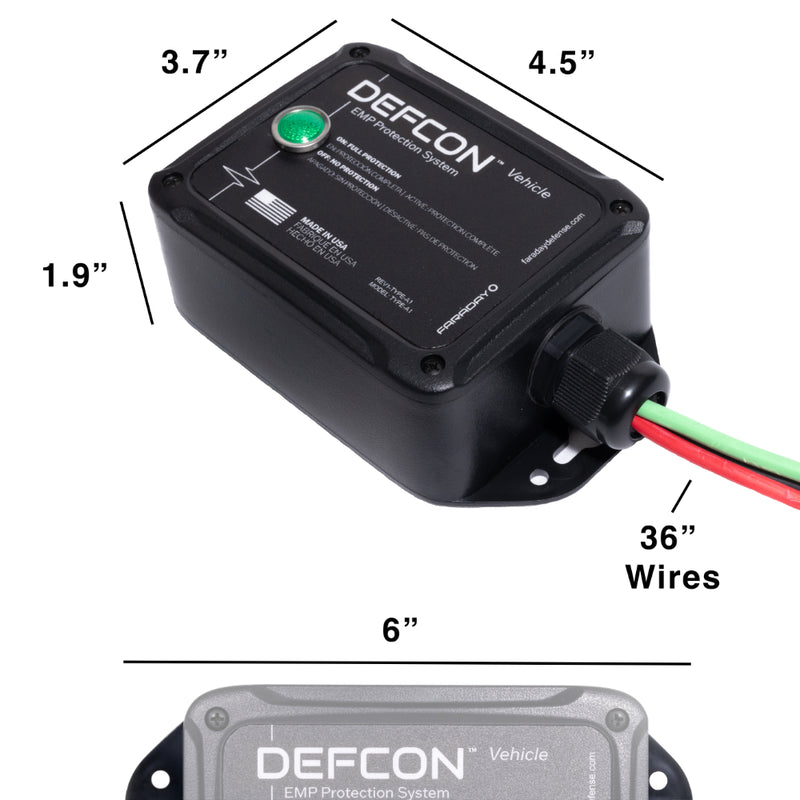 Faraday Defense DEFCON Vehicle EMP Surge Protector, 270,000 A, 12V - photo 4