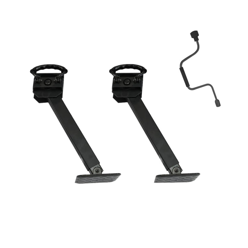 ARK drop down corner steadies Black Edition pair with handle
