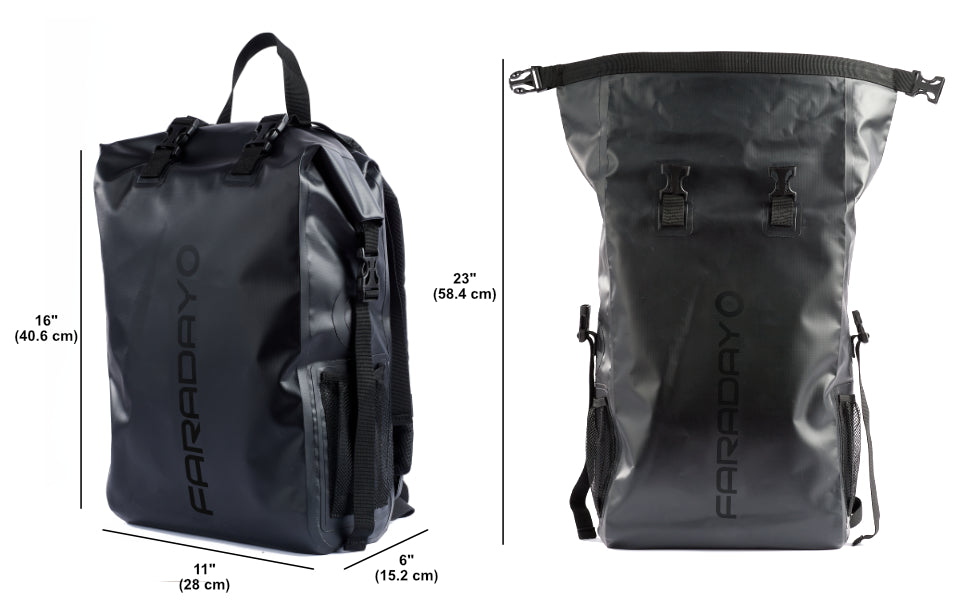 Faraday Defense DRY Bag Backpack, Stealth Black, Waterproof Faraday - photo 5